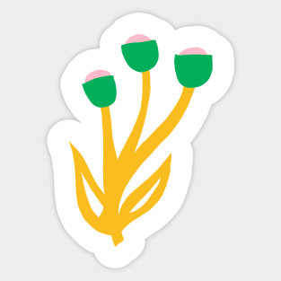 Triple Flower Sticker
